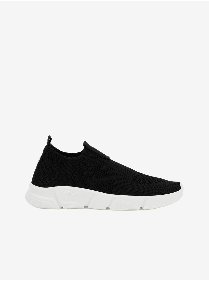 Black Boy Slip on Geox Sneakers - Boys