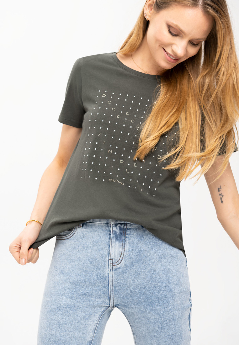 Volcano Woman's T-shirt T-Perfect L02145-S23