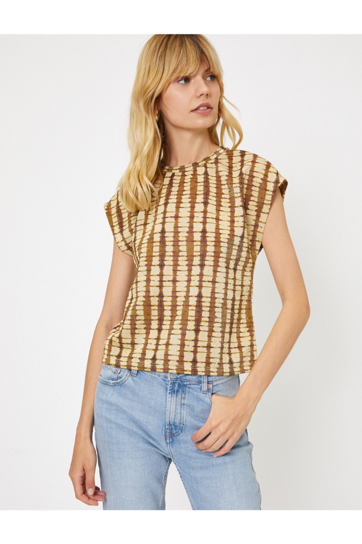 Koton T-Shirt - Brown - Regular fit