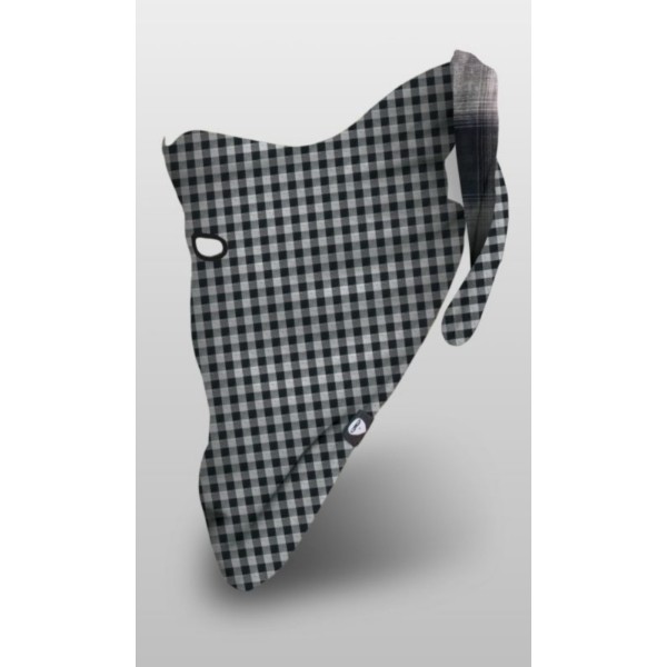 Šatka Airhole Reversable Plaid - čierny, L/XL
