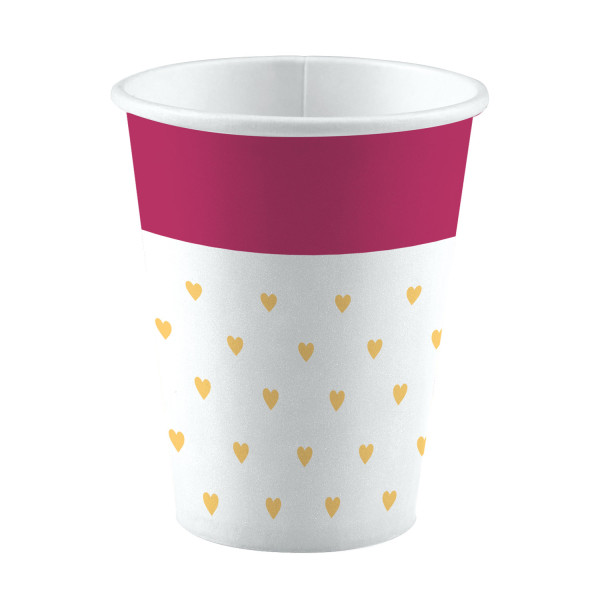 Amscan Papierové poháre - Everyday Love 250 ml