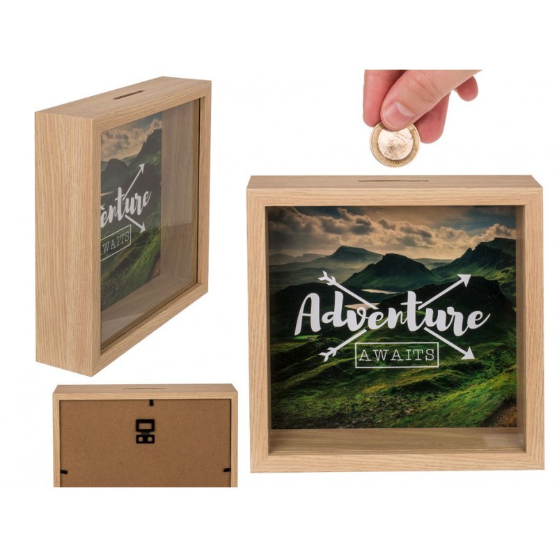 144457 Drevená pokladnička - Adventure