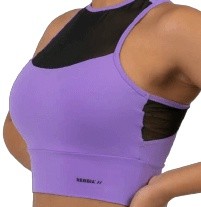 Nebbia fit activewear vystužená športová podprsenka 437 lila s