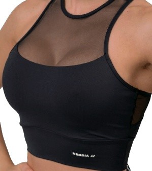 Nebbia fit activewear vystužená športová podprsenka 437 čierna xs