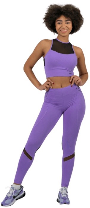 Nebbia fit activewear legíny s vysokým pásom 443 lila