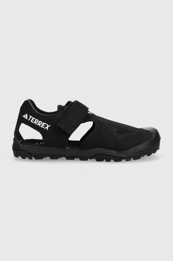 Detské sandále adidas TERREX TERREX CAPTAIN TOEY čierna farba