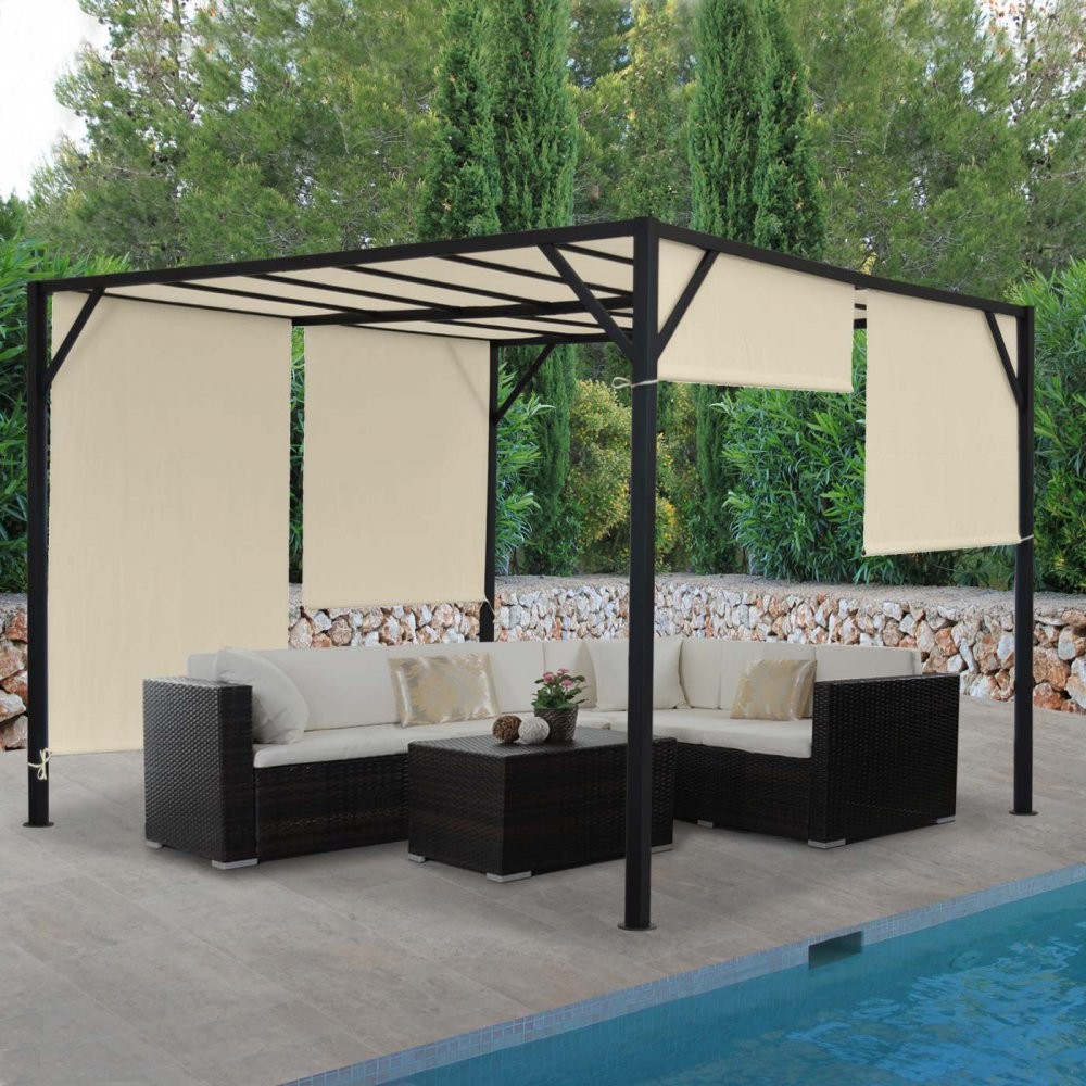 Pergola so sťahovacou strechou WH5545 Dekorhome