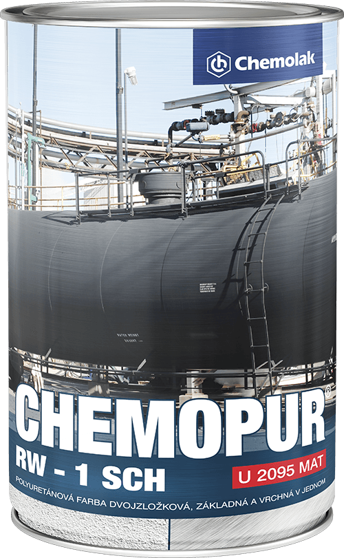 CHEMOPUR RW U 2095 - Matná dvojzložková polyuretánová farba RAL 1000 - zelenobéžová 0,8 L