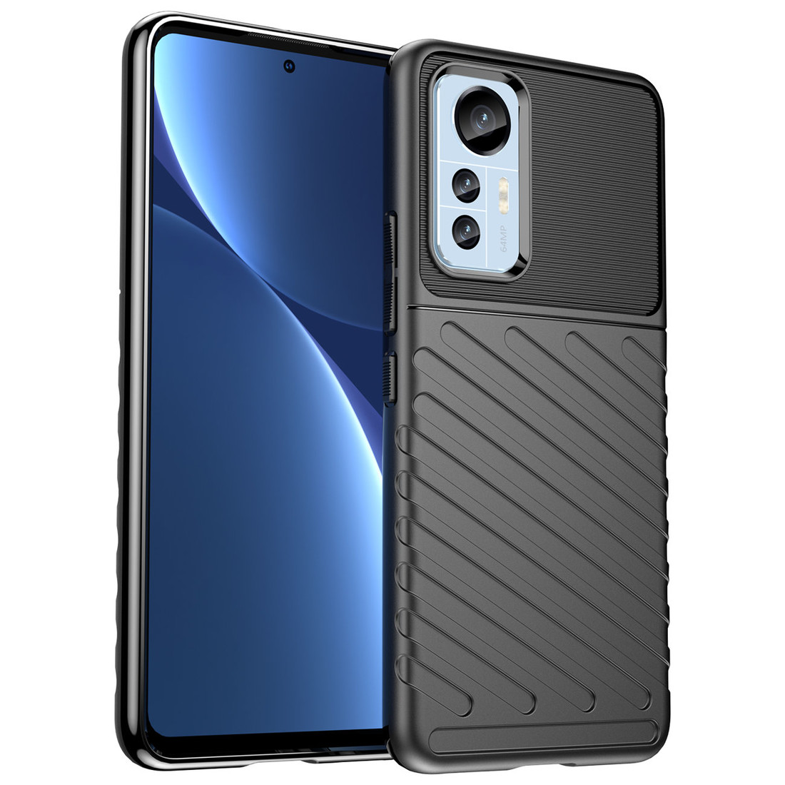 IZMAEL Xiaomi Mi 12 Lite Odolné puzdro Thunder  KP24792 čierna