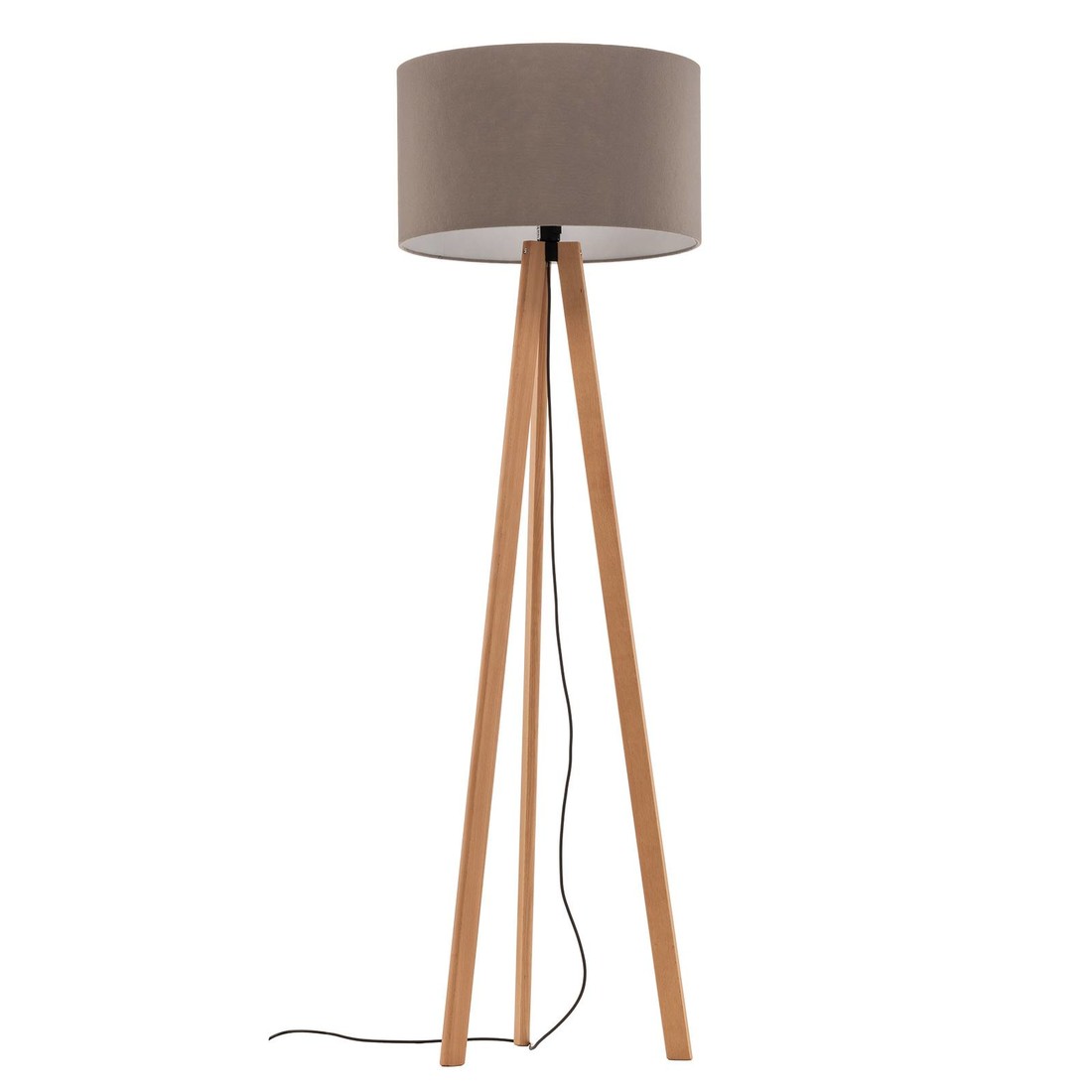 Rothfels Arim stojacia lampa, buk, plsť sivá