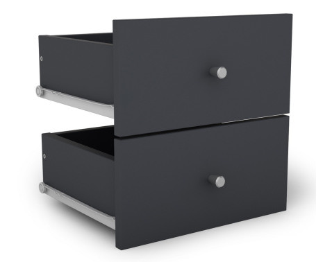 Súprava zásuviek (2 ks) Jerry, grafit%