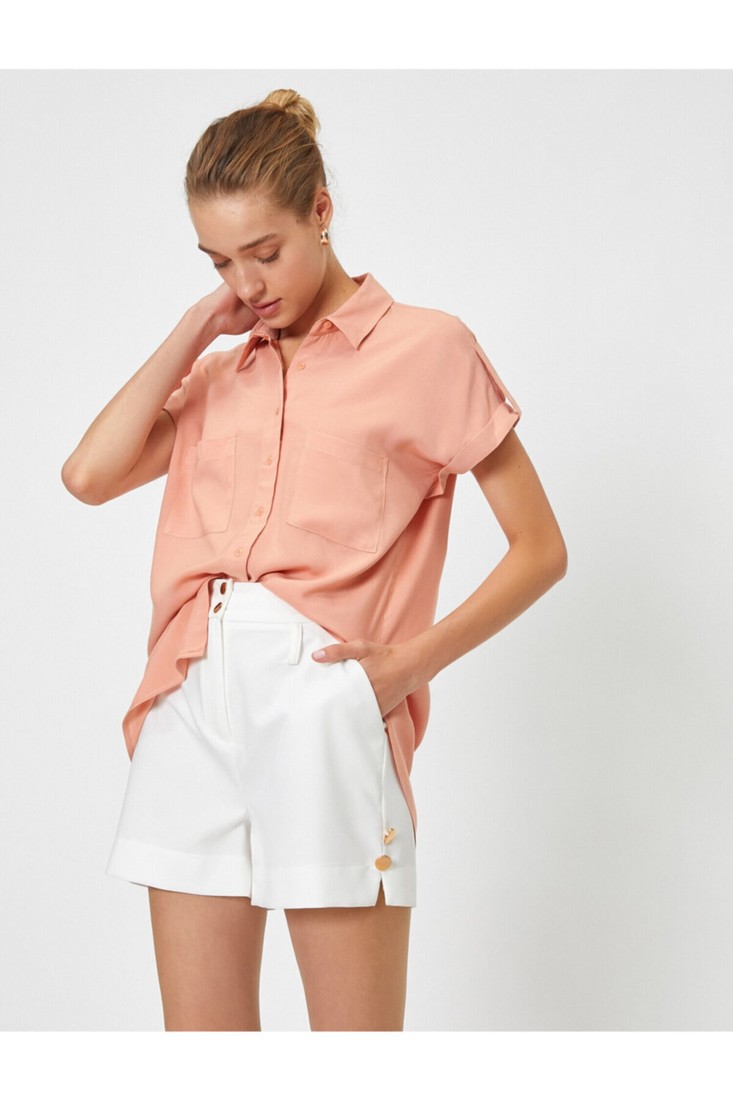 Koton Shirt - Pink - Oversize