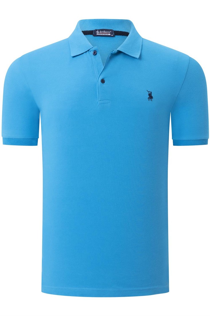 T8561 DEWBERRY MENS TSHIRT-STRAIGHT BLUE