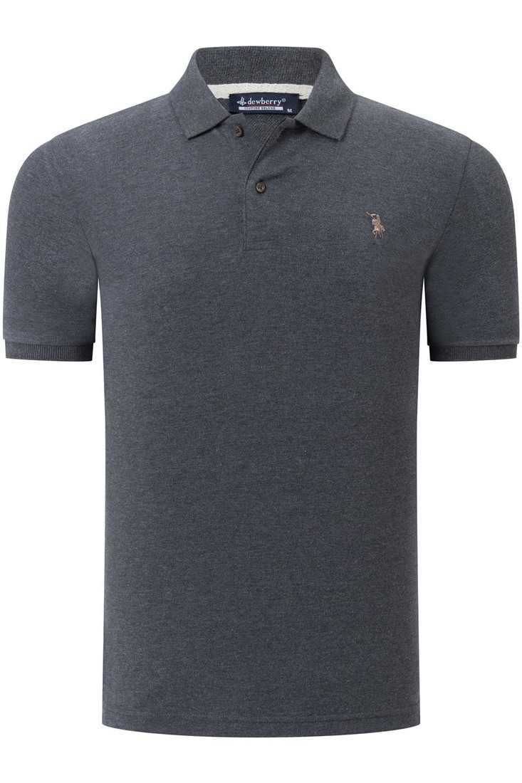 T8561 DEWBERRY MENS TSHIRT-PLAIN ANTHRACITE