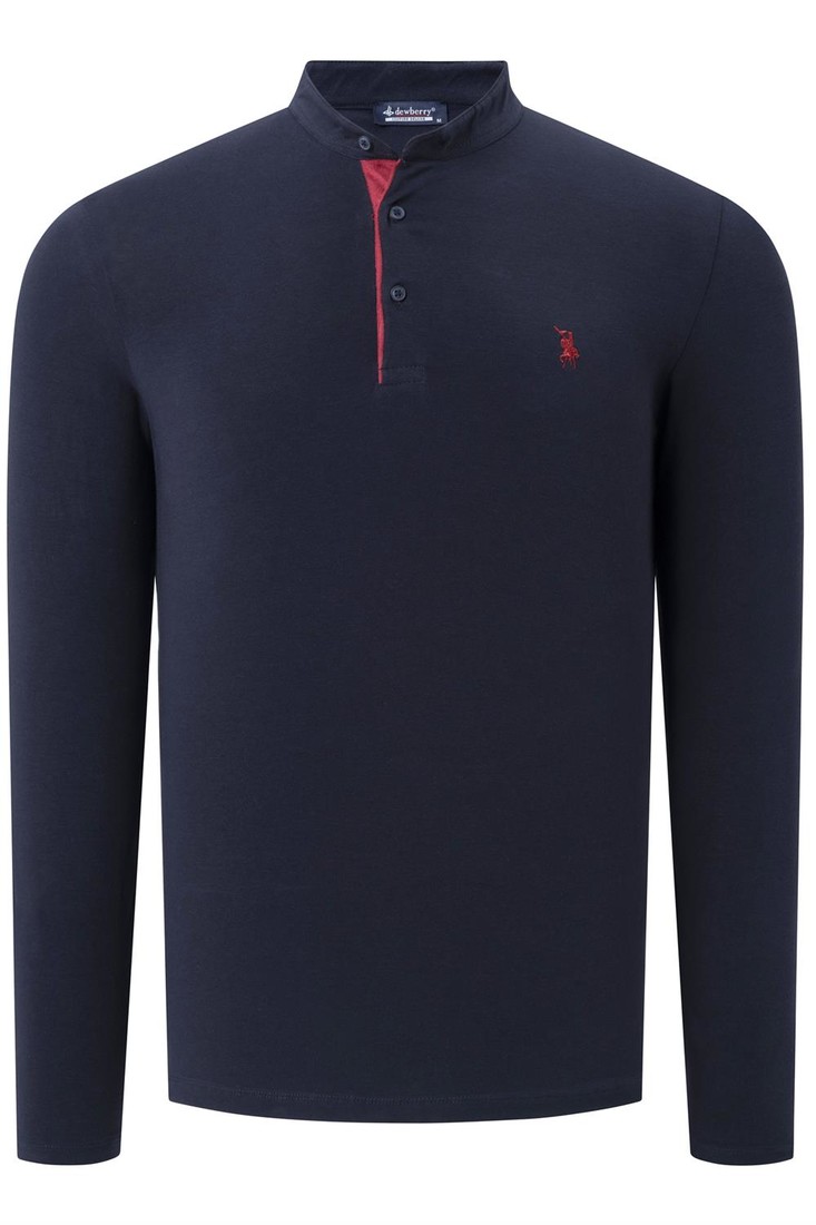 V4009 DEWBERRY MENS SWEATSHIRT-PLAIN NAVY BLUE