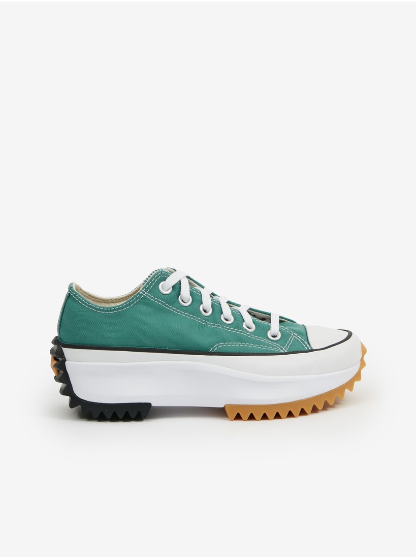 Green Women's Sneakers on the Converse Run Star Platform - Women