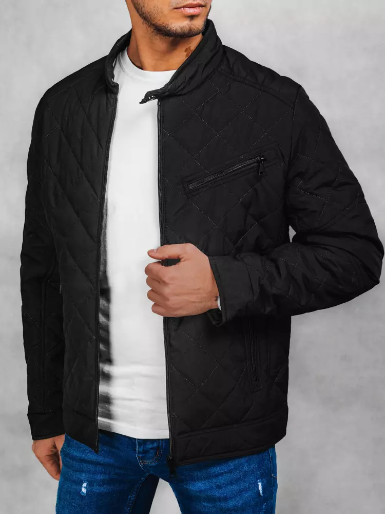 Men's Transition Black Quilted Jacket Dstreet