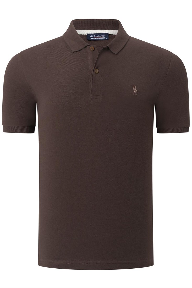 T8561 DEWBERRY MEN'S TSHIRT-PLAIN BROWN