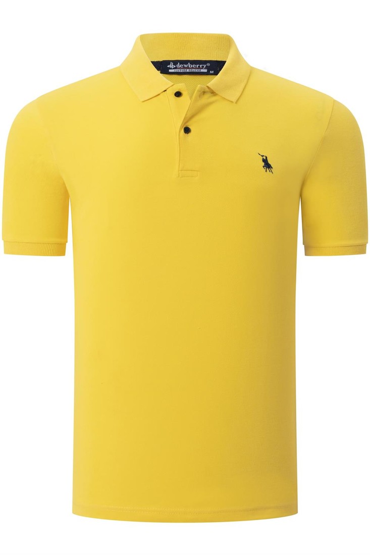 T8561 DEWBERRY MENS TSHIRT-PLAIN YELLOW