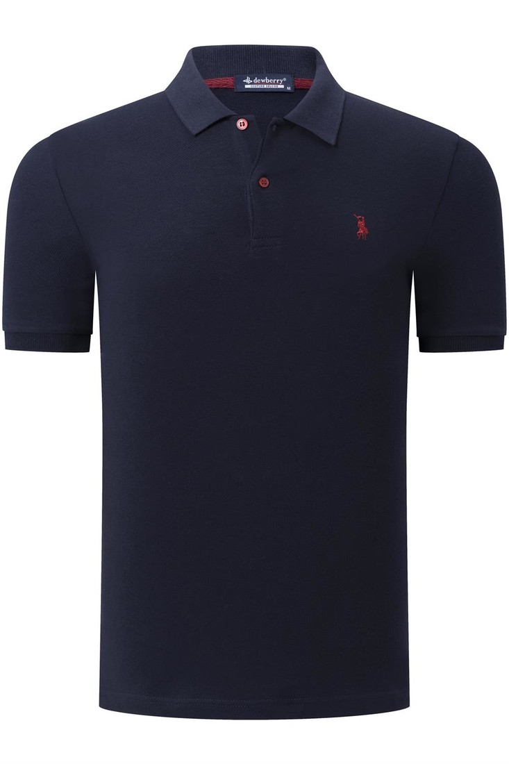 T8561 DEWBERRY MEN'S TSHIRT-PLAIN NAVY BLUE