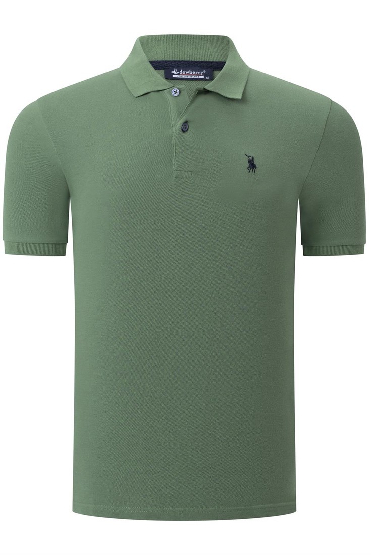 T8561 DEWBERRY MEN'S TSHIRT-STRAIGHT LIGHT KHAKI