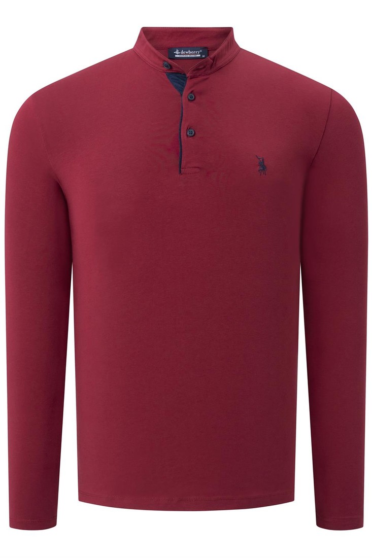 V4009 DEWBERRY MENS SWEATSHIRT-PLAIN BURGUNDY