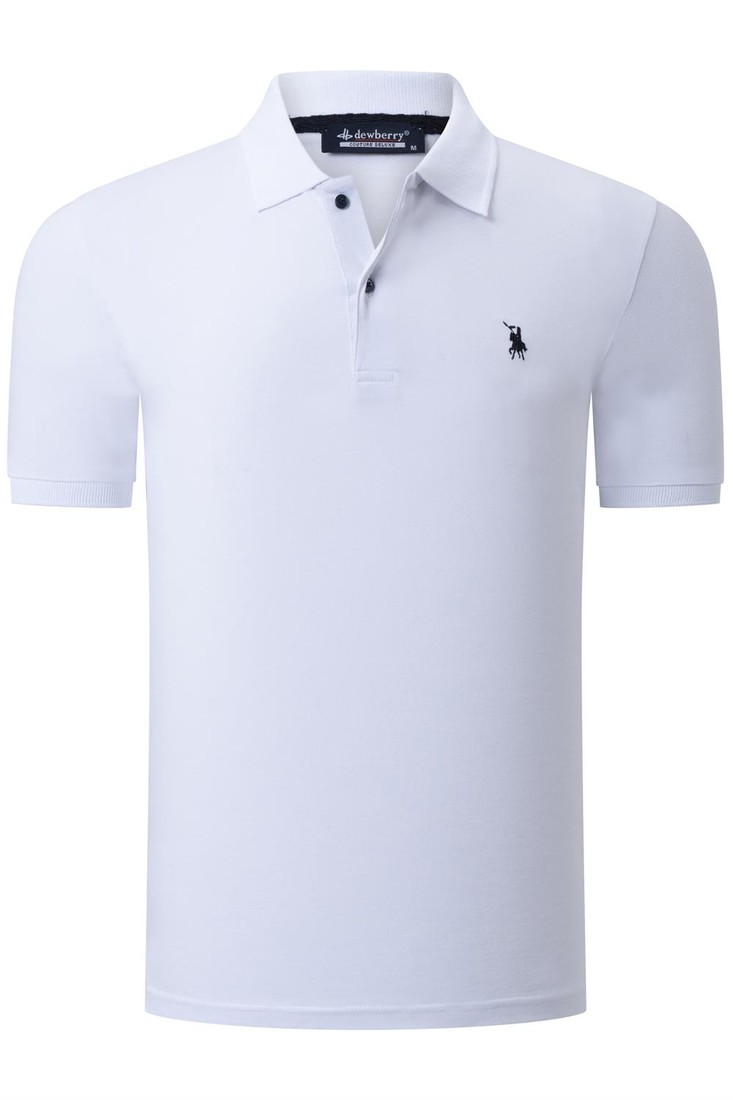 T8561 DEWBERRY MENS TSHIRT-PLAIN WHITE