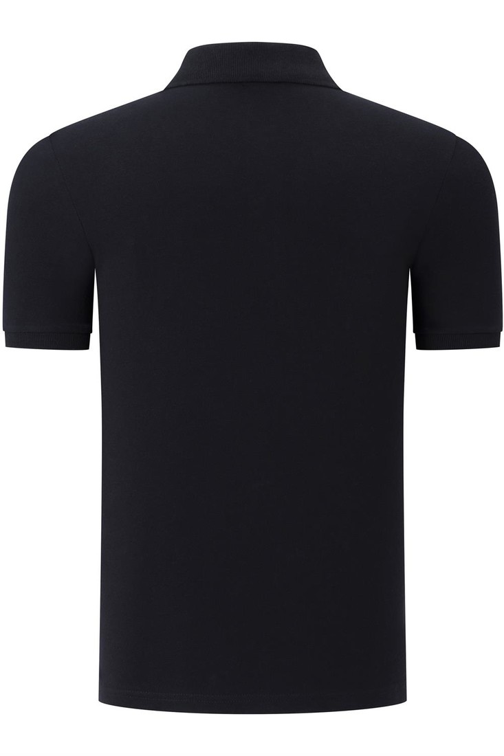 DUO SET T8561 DEWBERRY MEN'S TSHIRT-NAVY - BLACK