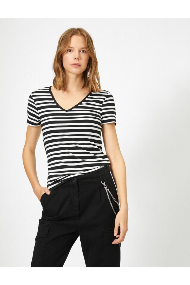 Koton T-Shirt - Black - Slim fit