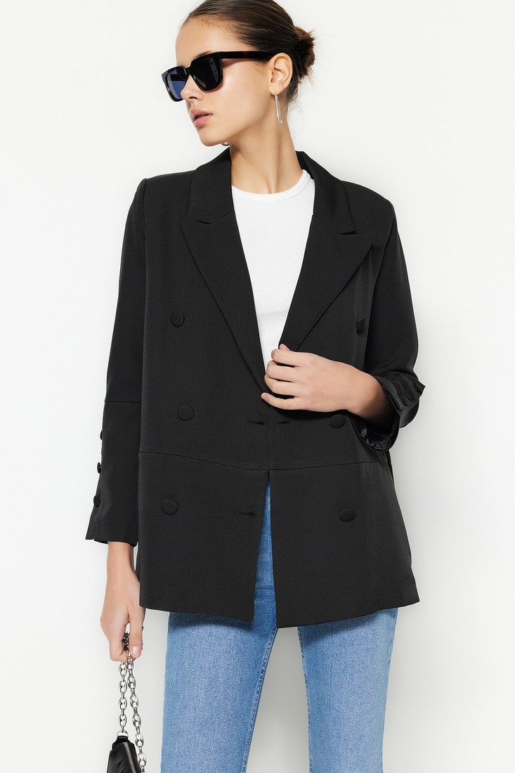 Trendyol Blazer - Black - Regular fit
