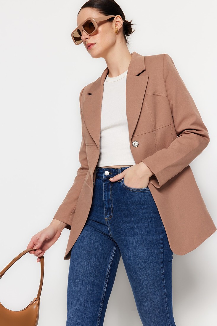 Trendyol Blazer - Beige - Regular fit