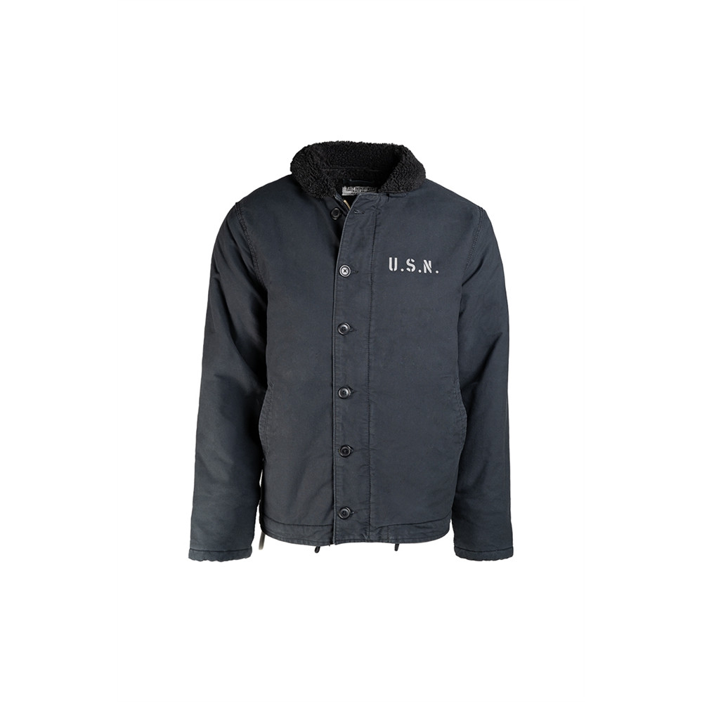 Bunda zimná s kožúškom USN N-1 - navy, 38