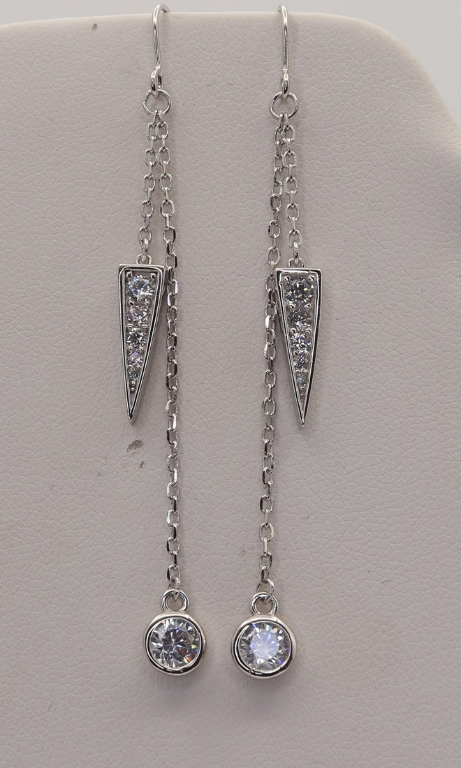 Strieborné náušnice 92780