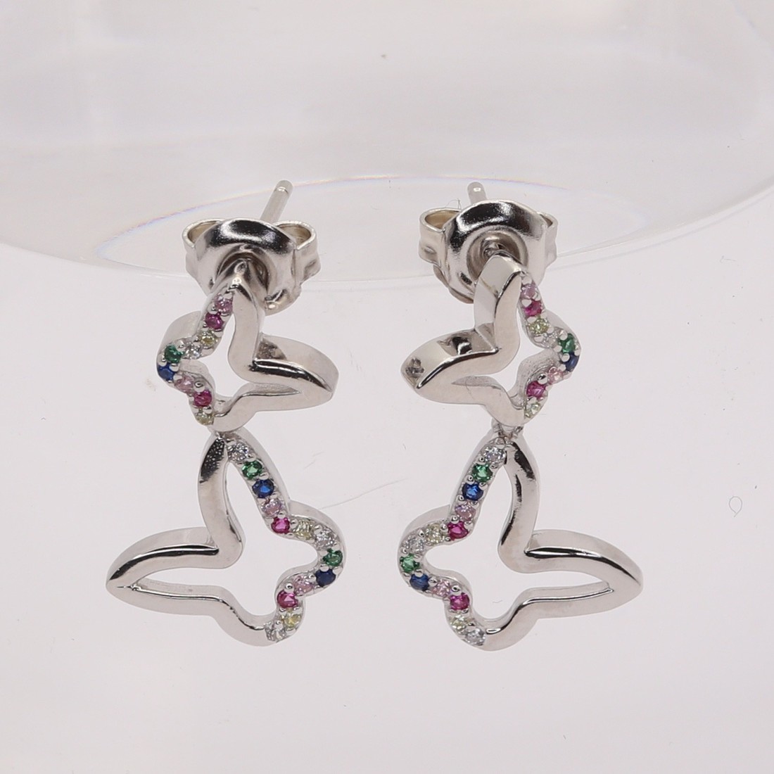 Strieborné náušnice 92784