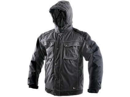 Bunda CXS IRVINE, zimná, pánska, šedo-čierna, veľ. 3XL