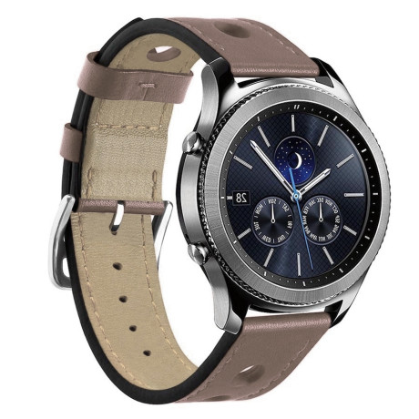 Garmin Venu 2 Plus Leather Italy remienok, Khaki Brown