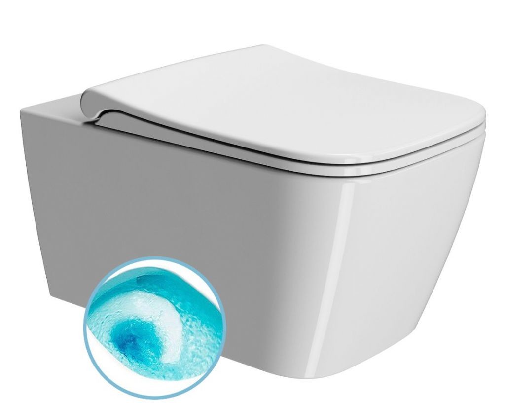 GSI - NUBES závesná WC misa, Swirlflush, 55x36 cm, biela ExtraGlaze 961511