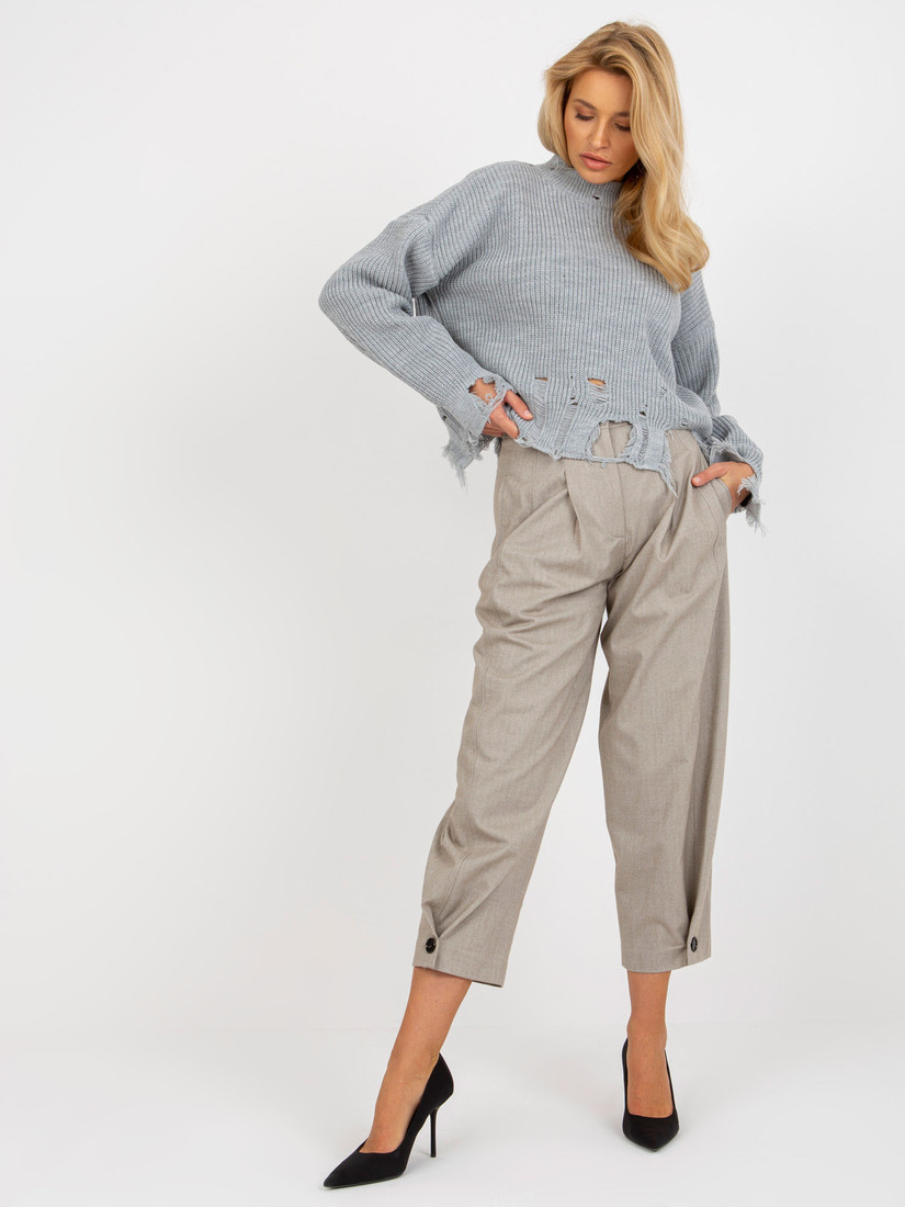 Dámsky sveter LC SW 0373.95P sivá - FPrice jedna velikost