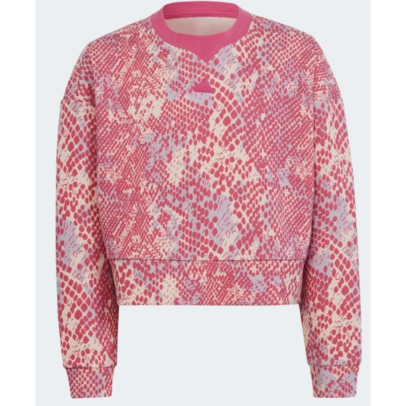 Detská mikina FI Allover Print SWT Jr HR5828 - Adidas 140 cm