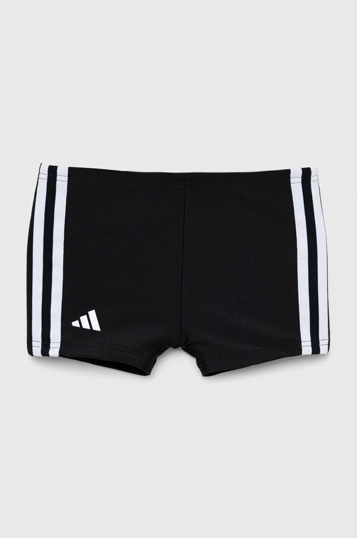 Detské plavky adidas Performance 3S čierna farba
