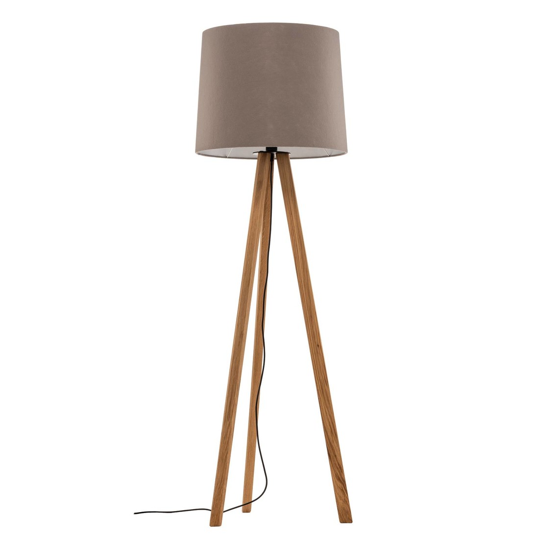 Rothfels Alos stojacia lampa, dub, plsť sivá