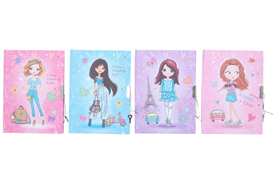 Pamätník so zámkom dievča 13x17,5cm - modrá