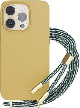 Epico Silicone Necklace Case iPhone 13/14 – piesková