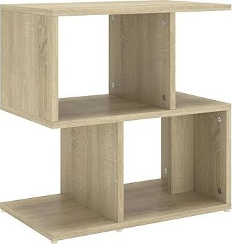 SHUMEE Nočný stolík dub sonoma 50 × 30 × 51,5 cm drevotrieska, 806370