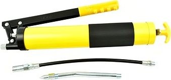 GEKO Pištoľ na mazanie ručná + príslušenstvo, 600 ml