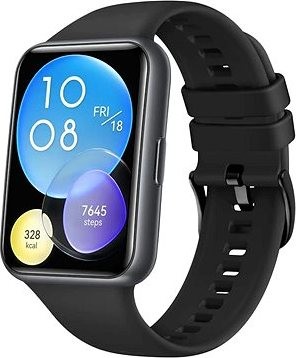 FIXED Silicone Strap pre Huawei Watch FIT2 čierny