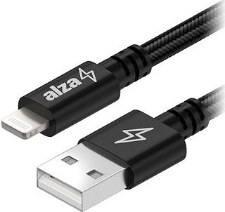 AlzaPower AluCore Lightning MFi (C189) 0.5 m čierny