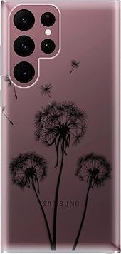 iSaprio Three Dandelions – black pre Samsung Galaxy S22 Ultra 5G