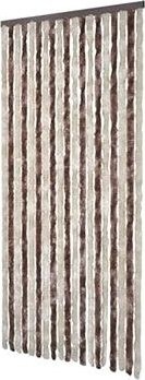 Záves proti hmyzu hnedý a béžový 100 × 220 cm Chenille