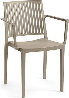 ROJAPLAST Stolička záhradná BARS ARMCHAIR, taupe